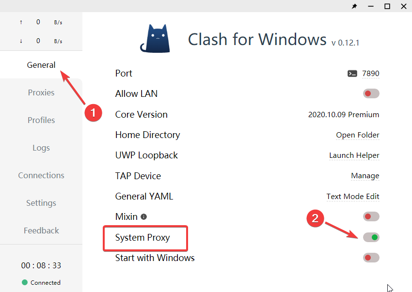 番石榴Windows第三方客户端Clash教程步骤6 番石榴Windows第三方客户端Clash教程步骤6
